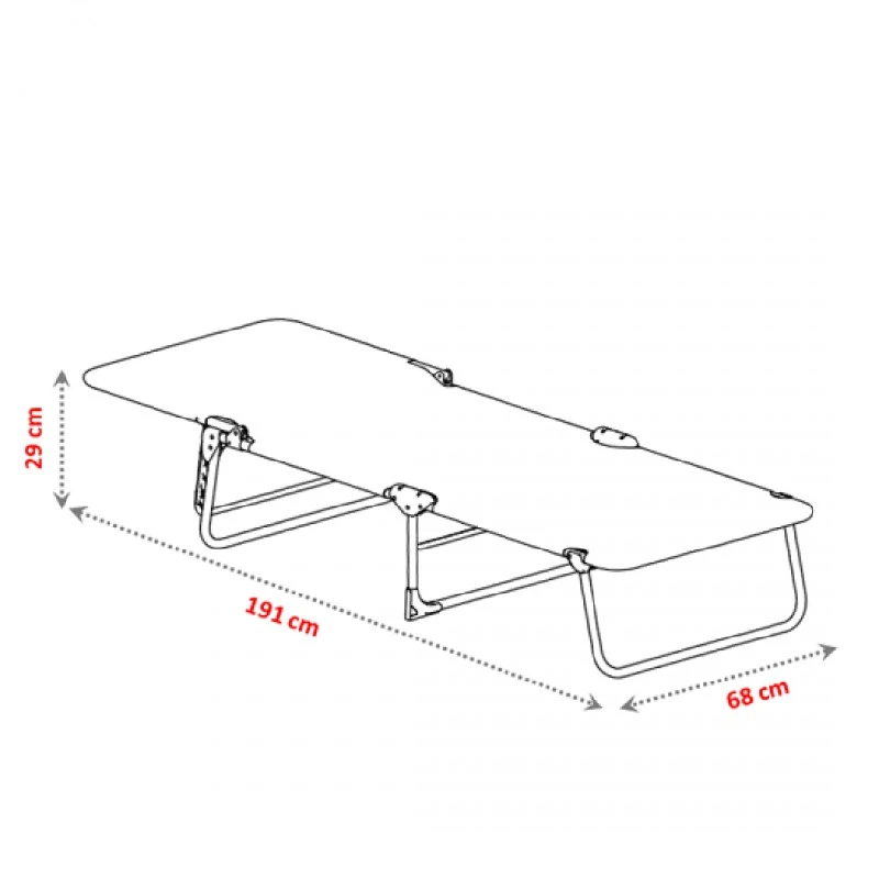 Алуминиев сгъваем плажен шезлонг ALCO 1010ALF
